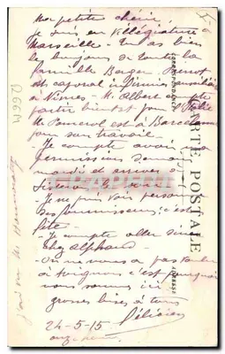Marselha — Igreja dos Reformados e Monumento dos Reformados — ZZ. — Verso