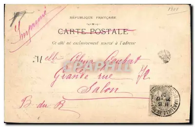 Marseille - La Corniche (L'Anse du Prophète) — N. G. Wydawca, nr 10 — Rewers