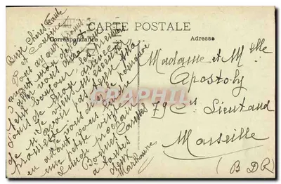 Marseille — Widok na La Corniche — Wydawca: Chèques Postaux — Rewers