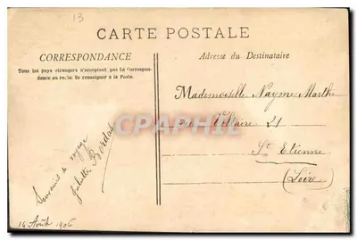 Marseille — Brzegi Corniche — Dzień Mistrala — n° 51 bis — Rewers