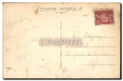 Marsiglia — La Corniche — Edizione La Cigogne, n°5 — Verso