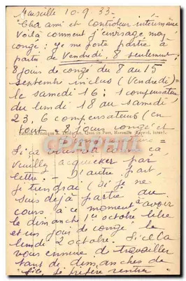 Marselha - 53 - Promenade da Corniche — Tardy — Verso