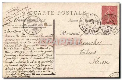 Marseille - La Corniche (Anse du Prophète) — widok ulicy Abbé de l'Épee — wydawca Puechery & Lacour, nr 47 — Rewers