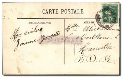 Marsylija — Bursa i Cannebière — LL. nr 46 — Rewers