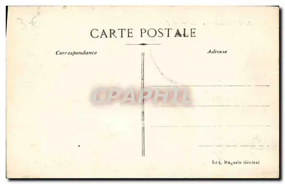 Marsylija — Zamek If — widok zamek wzmocniony z latarnią i jachtem — wydawca Ed. t. Magasin Général — Rewers