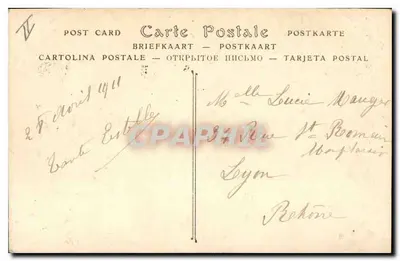 Marseille — Elevador de Notre-Dame de la Garde, a Gare du Départ — editor não identificado, número de série 86 — Verso
