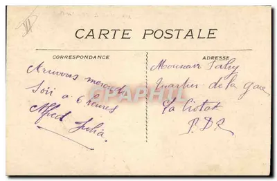 Marseille — Porty — widok z tramwajami — nr 336 — Rewers