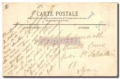Marsiglia — Un Angolo del Vecchio Porto — LL — Verso