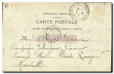 Marseille - 54 - Entrada do Velho Portos — Editor G. Lévy & Cie, n°54 — Verso