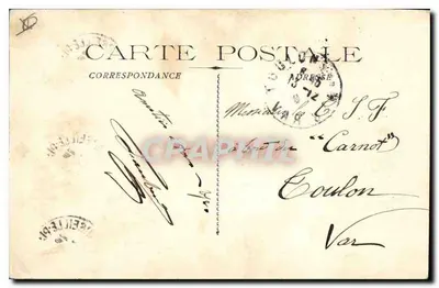Marseille à Noite — Um Canto do Velho Port e N-D. da Guarda — Editor não visível — Verso