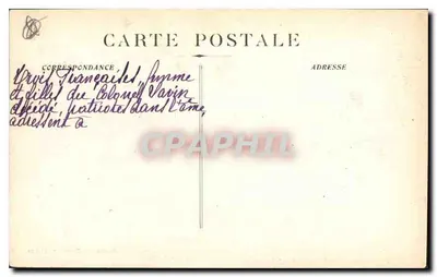 Marseille - O Porto (Pôr do Sol) — Edição das Novas Galerias, n° 161 — Verso