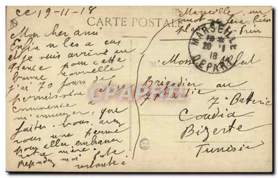 Marsella — Rue de la République — J. F. — n°20 — Reverso