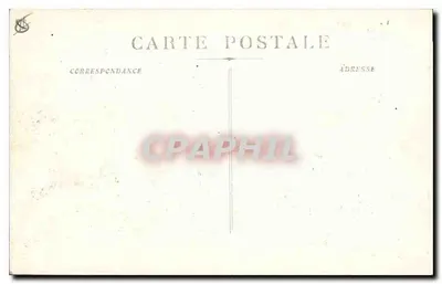 Marseille - Rue de la République — vista da praça com calçada e trem — Verso