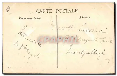 Marsiglia - Rue de la République — vista aerea — L. P. M. - 20 — Verso