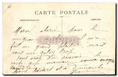 Marseille - Rue de la République — uitzicht op de plein met kade en boten — uitgever: G. B. G. (n° 48) — Achterkant