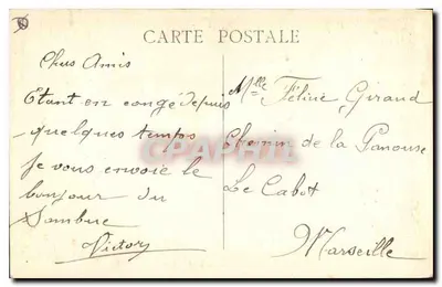 Marsiglia — Rue de la République — Via della Repubblica — Editore non visibile — Verso