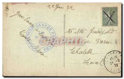 Marsiglia - Rue de la République — Cinématographe de la Samaritaine — editore non identificato — Verso