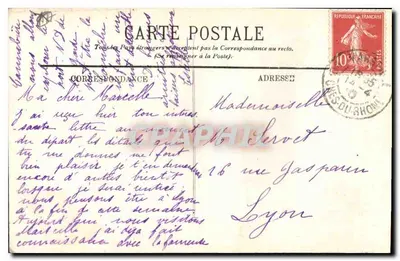 Marseille — Het Molo van het Haven en de Rue de la République — LL, n°48 — Achterkant