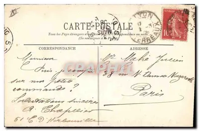 Marseille — A Rue de la République — LL. n°49 — Verso