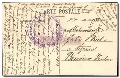 Marseille - Rue de la République — levendige scène met tram — EL, n°20 — Achterkant