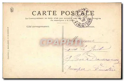 Marseille — Rue de la République — Uitgave C. Marlière, n°7 — Achterkant