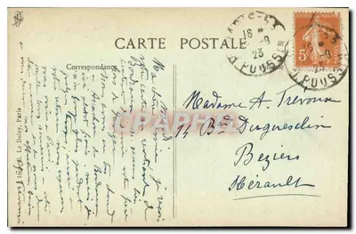 Marselha — O Cais do Porto e a Rua da República — editor não identificado — Verso