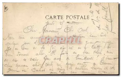 Marselha - Rue de la République — Cinématographe — Editor não identificado — Verso