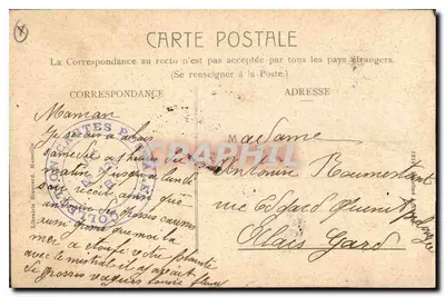Marsiglia - Rue de la République e quai du Port — Librairie Bécard, editore sconosciuto — Verso