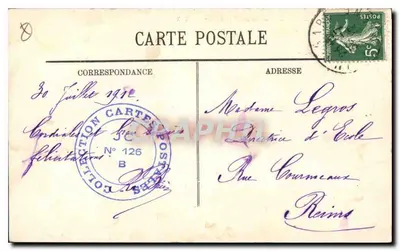 Marseille — Rue de la République — Wydawca AHT — Rewers