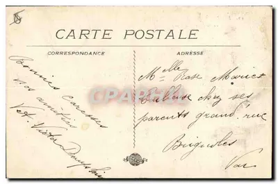 MARSEILLE – Rue de la République e o Quai do Porto — editor C. P. A. n°52 — Verso