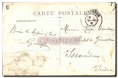 Marseille - Rue de la République — vista animada com bondinho e cais — editor desconhecido, n°1 — Verso