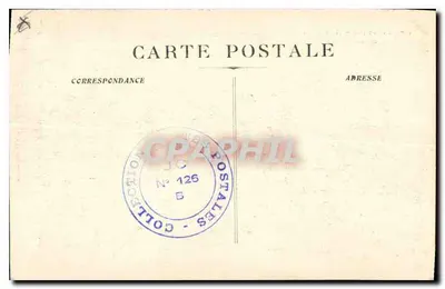 Marselha - Rue de la République — vista urbana com trams e pedestres — editor A. Samares, n°1 — Verso
