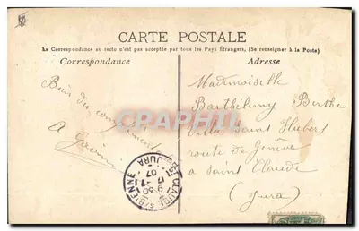 Marseille. 24.- Rue de la République — uitzicht van de hoek met de tram — uitgever Auguste Gairin — Achterkant