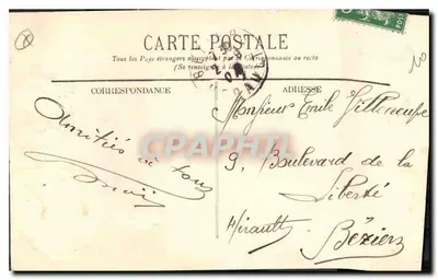 Marselha — Rue de la République — I.C. — Verso