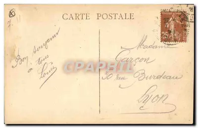 Marselha — O Cais do Porto e Rua da República — Editor não identificado — Verso