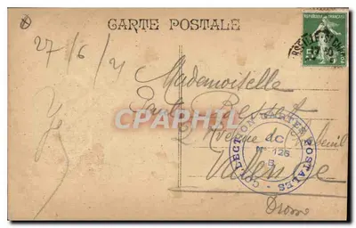 MARSEILLE - Rue de la République — widok panoramiczny z tramwajem i nabrzeżem — wydawca nieznany — Rewers