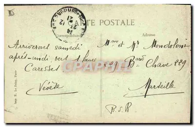Aix-en-Provence — Portale della Cattedrale di San Salviatore (XVe secolo) — Editore B.D. n°2489 — Verso