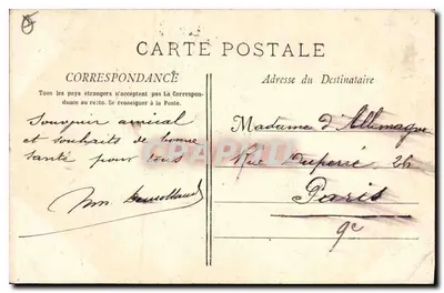Aix-en-Provence — Skulowana brama katedry z XI wieku — kolekcja Jaussaud — Rewers