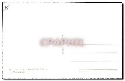 Aix-en-Provence — La Catedral — Ediciones Graphphil, n° 9037 — Reverso