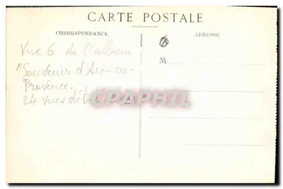 Aix-en-Provence — Claustros da Catedral (século XI) — Coll. Jaussau, Aix — Verso