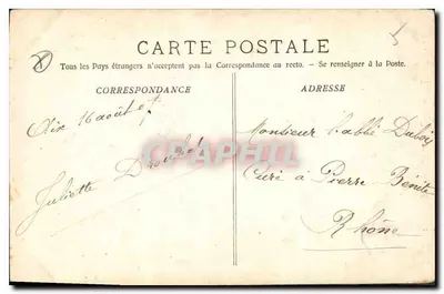 Aix-en-Provence — Gesneden deur van de kathedraal — Collectie Jaussaud, n°20 — Achterkant