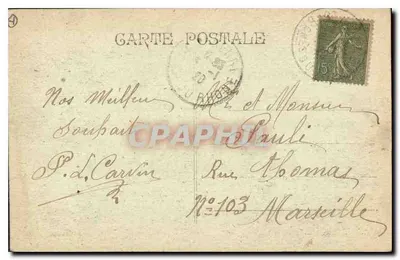 Marsiglia — Vista generale del Porto Vecchio — Editore non identificato, n° 49 — Verso