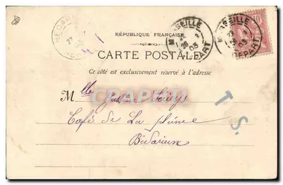 Marselha - A Entrada do Velho Port — Fototipo E. Lacour, 19, rue Thubaneau — n°54 — Verso