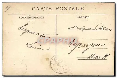 Marseille — Um Canto do Velho Porto — Impr. Mouelot-Marseille — Verso