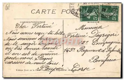 Marseille — Invoer van het Oude Haven — Uitgave Dock de la Carte Postale, Ed. Dugommier — Achterkant