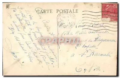 Marsella — Un rincón del viejo puerto y N.-D. de la Guardia — Barcos de pescadores — Prochet — Reverso