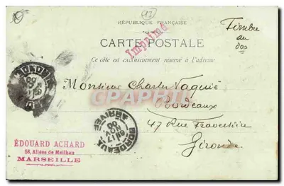 Marsella - 6 - La Mairie — Fototipia E. Lacour — Reverso