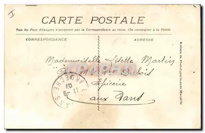 MARSEILLE — Muelle del Puerto y el Ayuntamiento — Editor desconocido, n° 147 — Reverso