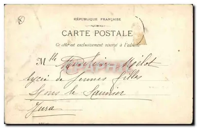 Marseille - De Mairie — uitzicht op de rue Thomas — Uitgever N. G. — Achterkant