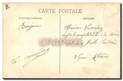 Marseille — Hotel de Ville — editor não visível, n° de série 28 — Verso